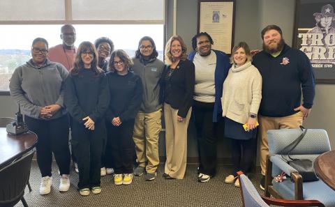 On Wednesday, February 28, students from KIPP Troy Prep High School had the opportunity to visit with newly elected Mayor Carmella Mantello at Troy City Hall. 
