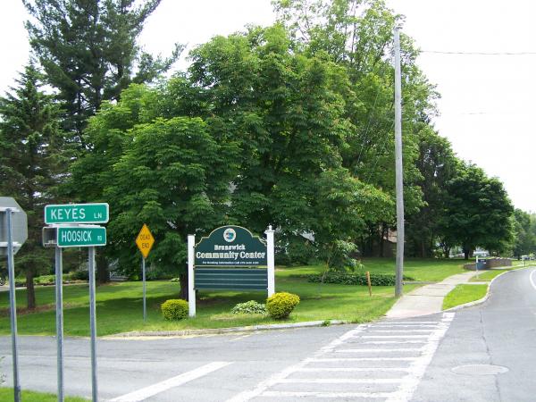 Located in front of the Brunswick Community Center