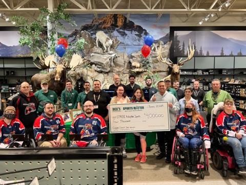 Members of STRIDE's Capital District Sled Hockey Warriors Receive Funding from Dick's Sporting Goods Foundation