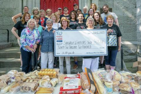 100 Women Who Care Albany Donation