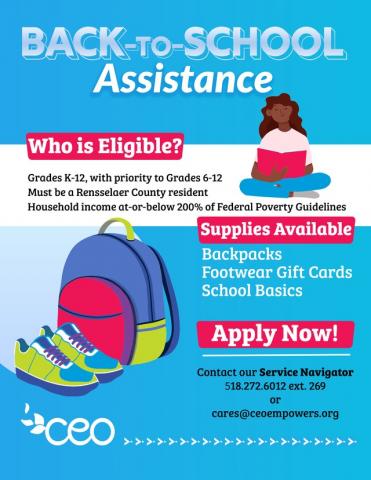 CEO's Back to School Assistance Program