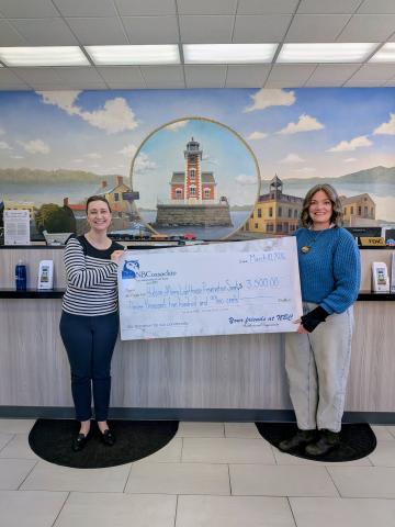 National Bank of Coxsackie donates $3,500 to Hudson-Athens Lighthouse Preservation Society