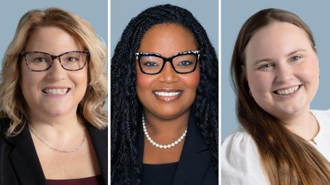 Pictured: Lynn Valentino, Vice President, Institutional Advancement; Amber Bowman, Director, Corporate Partnerships; Caroline Brown, Grants Manager.